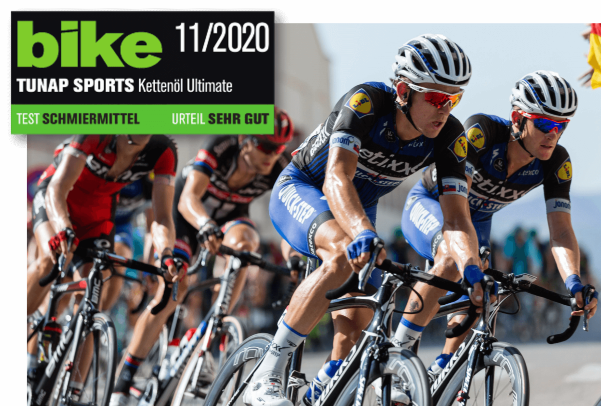 TUNAP SPORTS 'Kettenöl-Ultimate': Testsieger im BIKE-Magazin